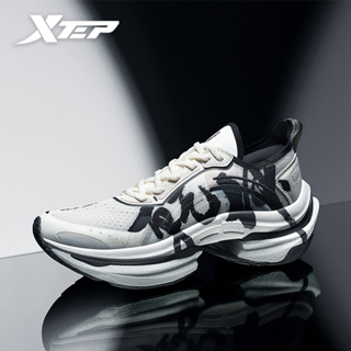 สินค้า XTEP รองเท้าวิ่งผู้ชายแฟชั่นฤดูร้อนสบายสูงยืดหยุ่นลื่นรองเท้ากีฬา