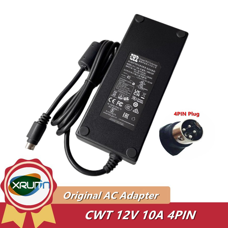 ของแท้ CWT 12V 10A 8.33A 120W 4PIN AC Adapter Charger สําหรับ PGB ...