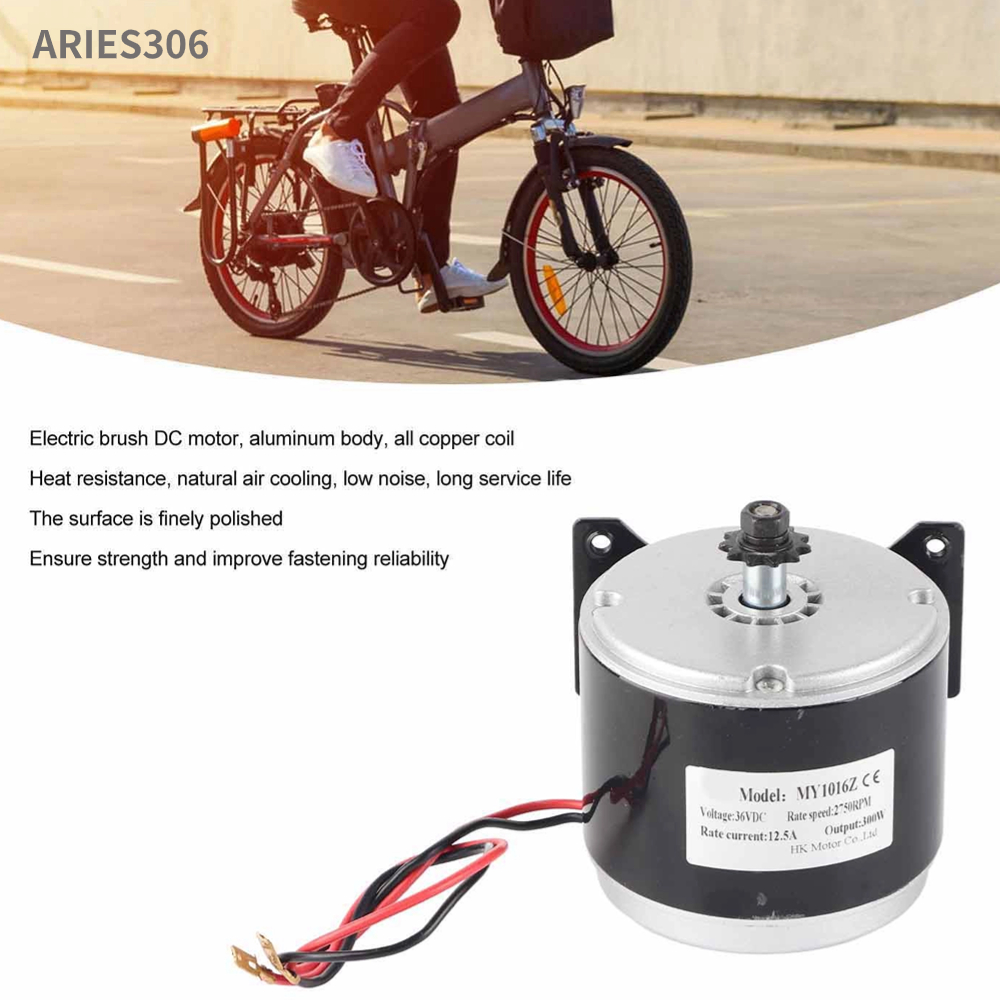 aries306-ไฟฟ้าจักรยานแปรงมอเตอร์ขดลวดทองแดงทนความร้อน-2750rpm-dc-แปรงไฟฟ้ามอเตอร์-36v-300w