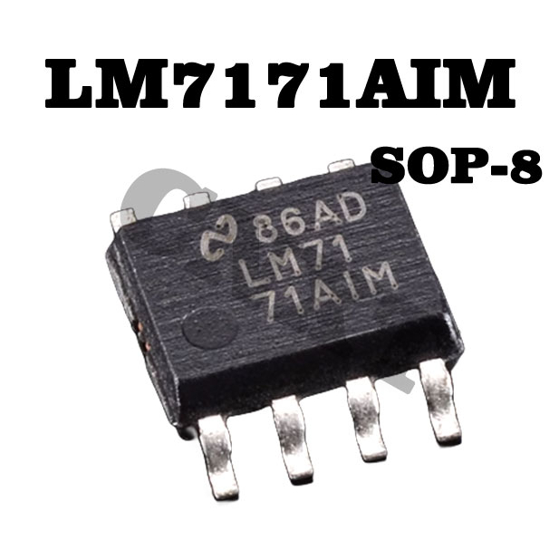 5 ชิ้น LM7171AIM LM7171BIM LM7171 เครื่องขยายเสียงข้อเสนอแนะแรงดันไฟฟ้า ...