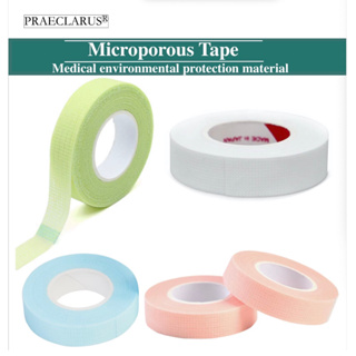 PRAECLARUS Lint Free Breathable Anti- Allergy Micropore Tape For Eyelash Extension Easy Tear Isolation Hypoallergenic tape For Grafting  eyelash Eyeliner Medical Tape
