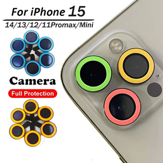 ฝาครอบเลนส์กล้อง แบบเรืองแสง สําหรับ iPhone 15 14 13 12 Pro Max 13 12 Mini iPhone 11 Pro Max