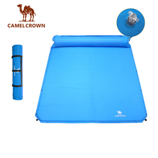 CAMEL CROWN แผ่นรองนอน แบบเป่าลมอัตโนมัติ เพิ่มความหนา กันความชื้น สําหรับตั้งแคมป์กลางแจ้ง