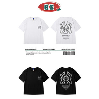เสื้อยืดแขนสั้นผู้ชายขนาดใหญ่หลวมคู่แฟชั่นเทรนด์อเมริกัน