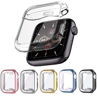 ภาพขนาดย่อของภาพหน้าปกสินค้าเคส TPU นิ่ม พร้อมฟิล์มกันรอยหน้าจอ สําหรับ Apple Watch 45 41 44 40 42 38 มม. Series 9 8 7 SE 6 5 4 3 2 1 จากร้าน max88.th บน Shopee