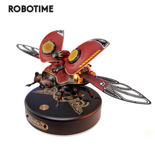 Robotime Rokr Scout Beetle จิ๊กซอว์โลหะ ABS รูปด้วง 3D ประกอบง่าย ของเล่น ของขวัญวันเกิด DIY MI02