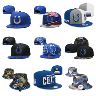 NFL Indianapolis Colts หมวกปีกปีกแบนแบบปรับได้หมวกกีฬากลางแจ้ง