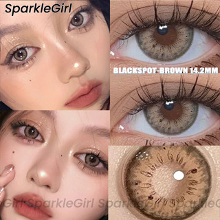 ส่งไวจากไทย🧿 SparkleGirl คอนแทคเลนส์ บิ๊กอาย14.2MM BLACKSPOT GRAY/BROWN/BLUE/GREEN (2 ชิ้น/คู่) คอนแทคเลนส์ รายปี