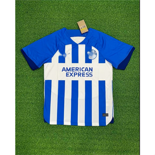 เสื้อกีฬาแขนสั้น ลายทีมชาติฟุตบอล Brighton home 23-24ไซซ์ S-XXL ชุดเยือน