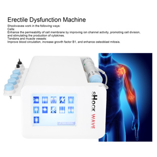 ED Shockwave Therapy Erectile Dysfunction Treatment เครื่องนวดบรรเทาอาการปวด 110‑240V  KODAIRA