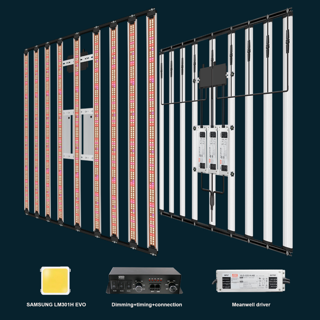1000W SamsungLM301H EVO Meanwell Driver Strip ไฟปลูก การตั้งค่าเวลา LED ...