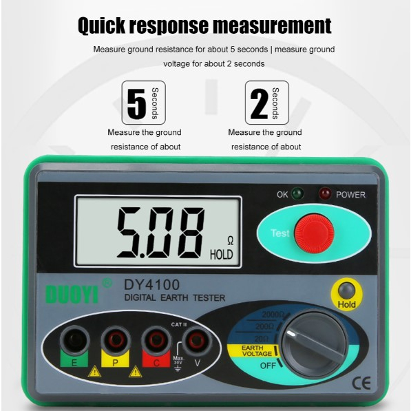 dy4100-เครื่องวัดฉนวนดิจิตอล-megger-meter-earth-resistance-ohm-tester