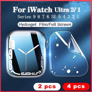 beiziye ฟิล์มกันรอยหน้าจอสำหรับ 2pcs iWatch 9 Ultra 2 49มม 41มม 45มม 40มม 44มม 38มม 42มม iwatch Series 8 7 6 SE 5 4 3 2 1