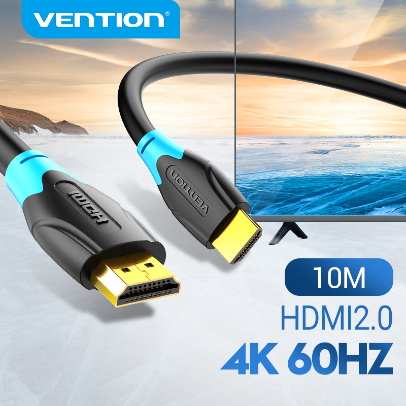 ภาพหน้าปกสินค้าVention สาย HDMI 2.0 4K 60 HZ 3D 2160P 1080P HDMI อะแดปเตอร์อีเธอร์เน็ต สําหรับ HDTV LCD โปรเจคเตอร์ VAA-B02/AAC/ALI