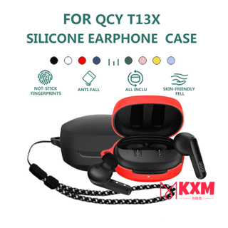 QA00 FOR QCY T13X case / QCY T13 ANC CASE / MeloBuds ANC CASE NEW Silicone Case Cover series Dust-proof Protective Case For QCY T13X  / T13 ANC/MeloBuds ANC / T13
