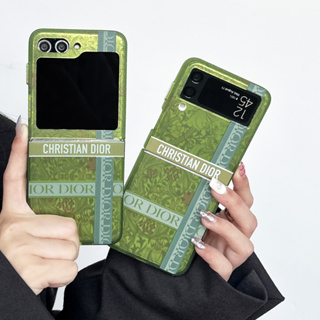 เคสโทรศัพท์แบบแข็ง กันกระแทก ลายดอกไม้ แฟชั่น สําหรับ Samsung Galaxy Z Flip 4 5G Z Flip 3