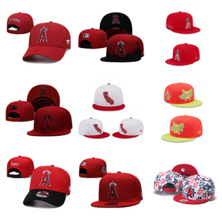 MLB Los Angeles Angels หมวกปีกปีกแบนแบบปรับได้หมวกกีฬากลางแจ้ง