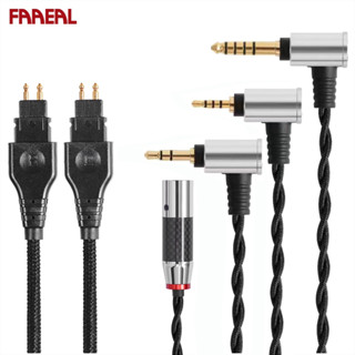 Faaeal สายเคเบิลหูฟัง 3.5 มม. 2.5 มม. 4.4 มม. 4 พิน XLR แบบเปลี่ยน สําหรับ Sennheiser HD560 HD650 HD600 HD580 HD535 HD545 HD565 HD265 HD660S HD58X HD6XX