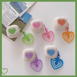 เคสหูฟัง TPU แบบนิ่ม ลายการ์ตูนน่ารัก พร้อมสร้อยข้อมือ สําหรับ Samsung Galaxy Buds 2 / Buds Live / Buds FE / Buds2 Pro / Buds Pro