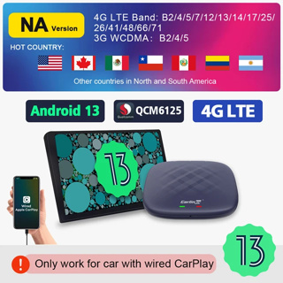 CarlinKit Wireless CarPlay Ai Box Android 13 Plus 665 4GLTE