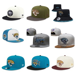 NFL Jacksonville Jaguars หมวกปีกปีกแบนแบบปรับได้หมวกกีฬากลางแจ้ง