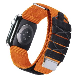 สายนาฬิกาข้อมือไนล่อนถัก สําหรับ Apple Watch Series 8 7 6 5 4 3 2 1 SE Ultra 49 มม. 42 มม. 44 มม. 45 มม. 38 มม. 40 มม. 41 มม.