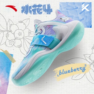 Anta KT Splash 4 "Iced Blueberry Tea" Klay Thompson รองเท้ากีฬา รองเท้าบาสเก็ตบอล ป้องกันการลื่นไถล ระบายอากาศ สําหรับผู้ชาย 112231109S