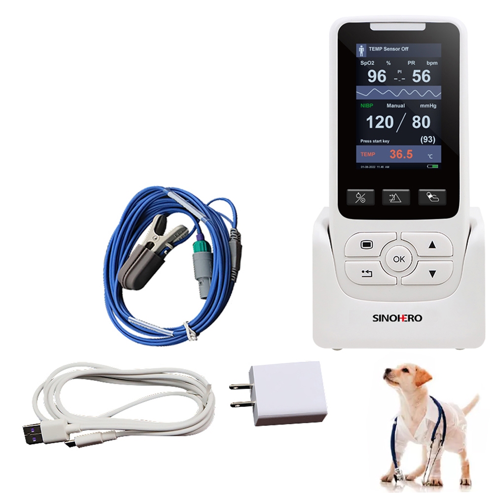 thumbnail image 2 of CONTEC Vet08A-Vet Digital Veterinary Blood Pressure Monitor – NIBP For Dogs, Cats, Pets With Software 2 of 6
