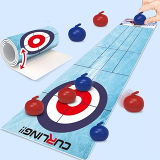 Ohiona.  Curling Tabletop Game เกมปาเป้า เกมสไลด์ลูกบอลให้ตรงเป้า เกมกระดาน แบบพกพา ของเล่นเด็ก