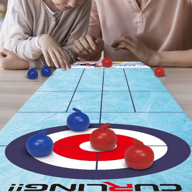 ohiona-curling-tabletop-game-เกมปาเป้า-เกมสไลด์ลูกบอลให้ตรงเป้า-เกมกระดาน-แบบพกพา-ของเล่นเด็ก