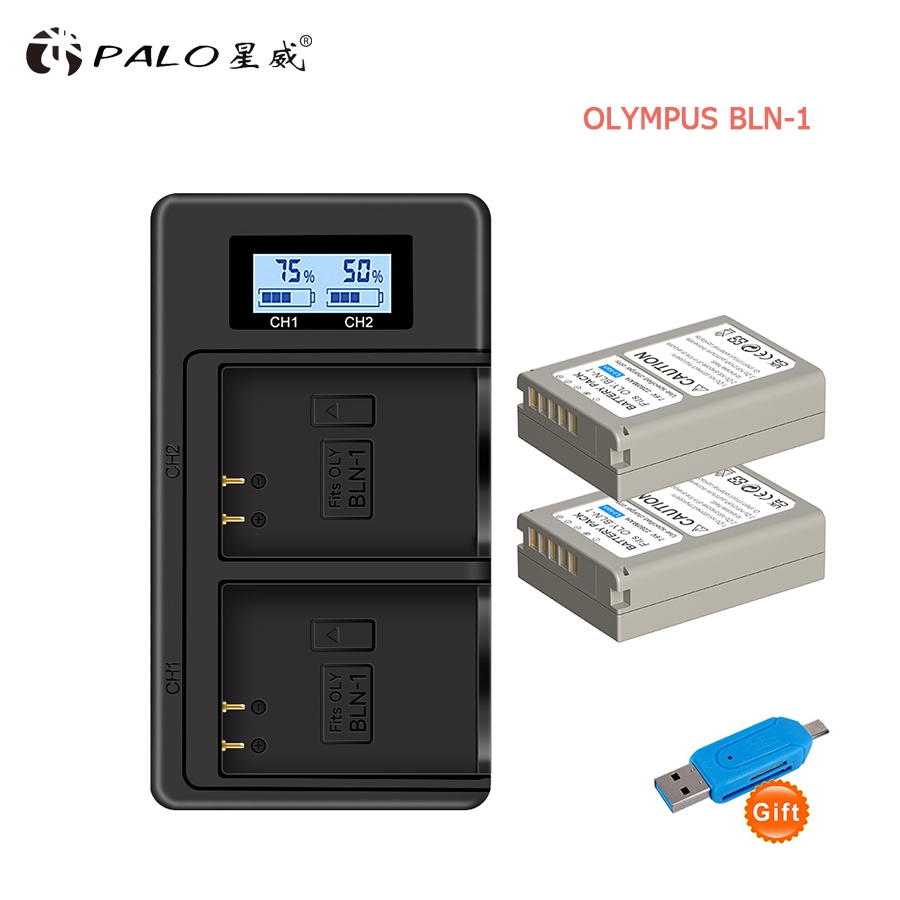 Batería Recargable Li-ion Para Olympus OM-D E-M1, E-M5, PEN E-P5 (Pack De 2)