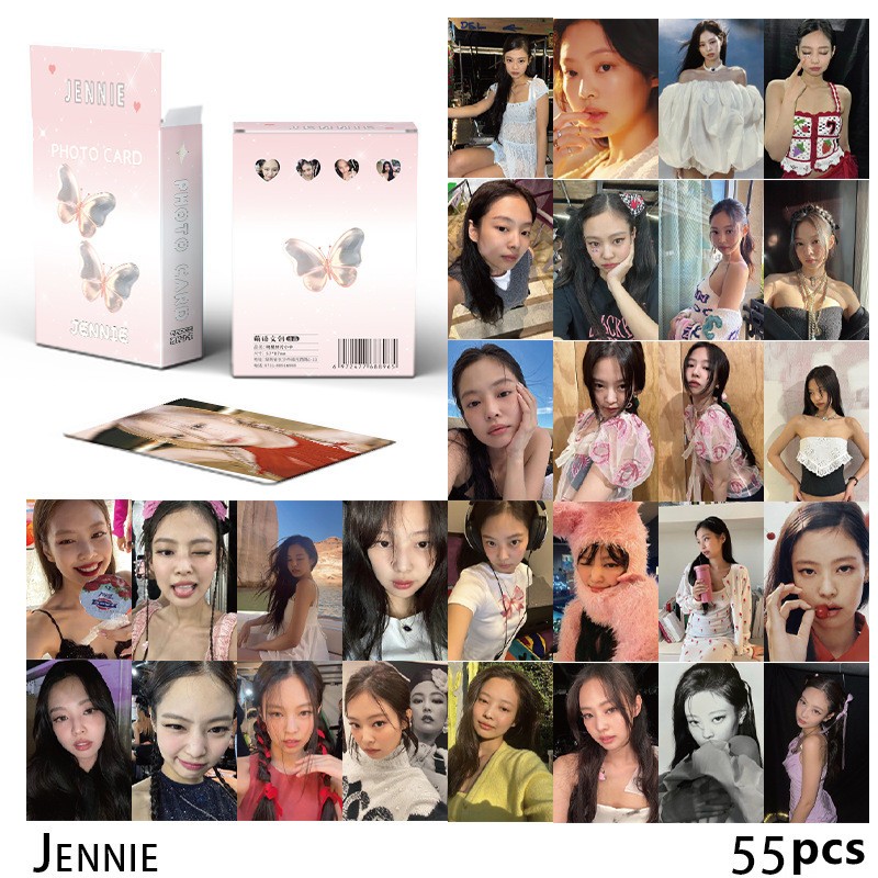 โปสการ์ดอัลบั้มรูปภาพ-bp-pink-venom-lisa-rose-jisoo-jennie-สีดํา-สีชมพู-สําหรับโลโม่-จํานวน-55-ชิ้น-ต่อกล่อง