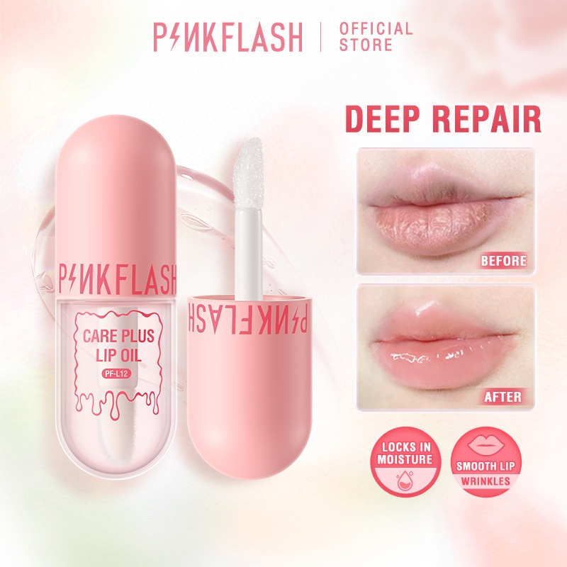 ภาพหน้าปกสินค้าPinkflash ลิปออยล์ ให้ความชุ่มชื้น ดูแลริมฝีปาก จากร้าน pinkflash.th บน Shopee