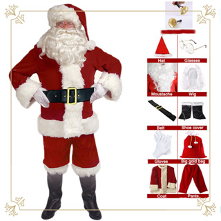 ภาพหน้าปกสินค้าชุดคอสเพลย์ซานตาคลอส เหมาะกับปาร์ตี้คริสต์มาส สําหรับผู้ชาย และผู้ใหญ่ ที่เกี่ยวข้อง