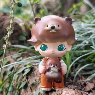 【ของแท้】POPMART ตุ๊กตาฟิกเกอร์ Dimoo Beaver of Mengxin สําหรับแขวนตกแต่ง