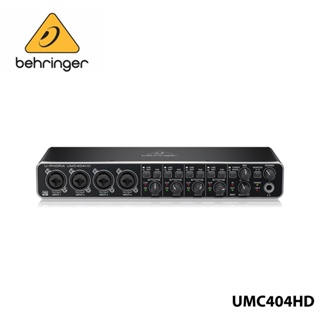 Behringer U-Phoria UMC404HD ออดิโอไฟล์ 4x4 24-Bit/192 kHz USB เสียง อินเตอร์เฟซ MIDI พร้อมไมโครโฟน พรีแอมป์