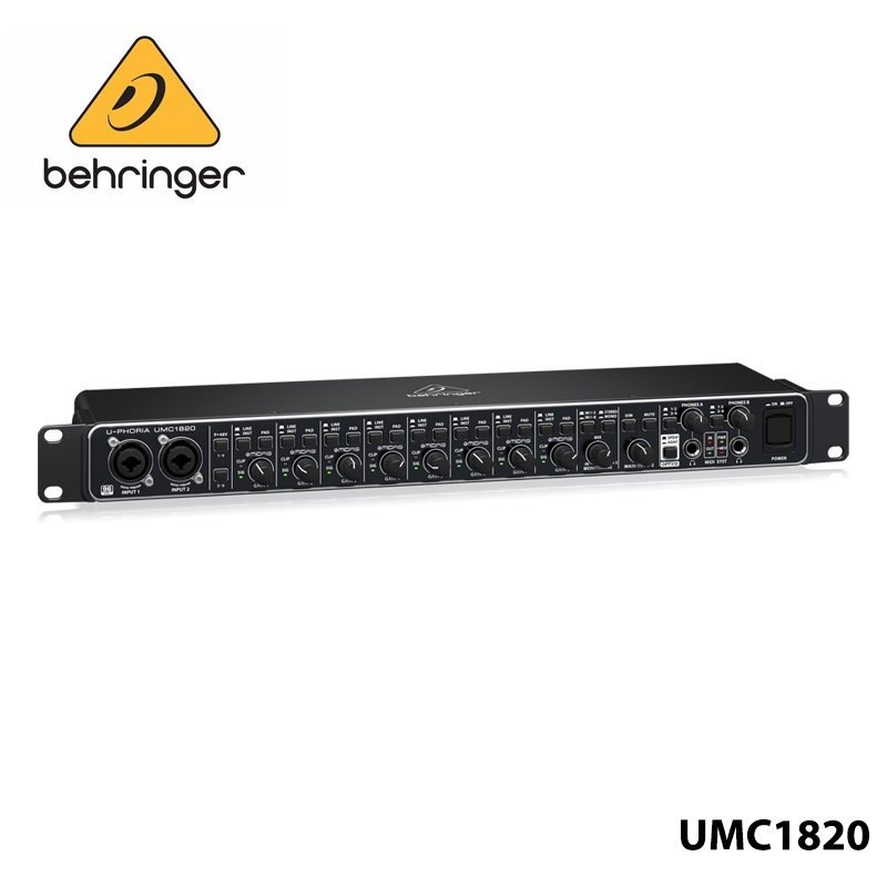 behringer-umc1820-ออดิโอไฟล์เสียง-usb-18x20-24-bit-96-khz-อินเตอร์เฟส-usb-midi-พร้อมไมโครโฟน