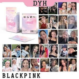 โปสการ์ด อัลบั้ม BLACKPINK Laser Photocard LISA JENNIE ROSE JISOO Kpop จํานวน 50 ชิ้น ต่อกล่อง