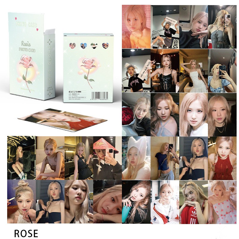 โปสการ์ด-อัลบั้ม-blackpink-laser-photocard-lisa-jennie-rose-jisoo-kpop-จํานวน-50-ชิ้น-ต่อกล่อง