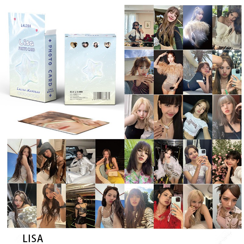 โปสการ์ด-อัลบั้ม-blackpink-laser-photocard-lisa-jennie-rose-jisoo-kpop-จํานวน-50-ชิ้น-ต่อกล่อง