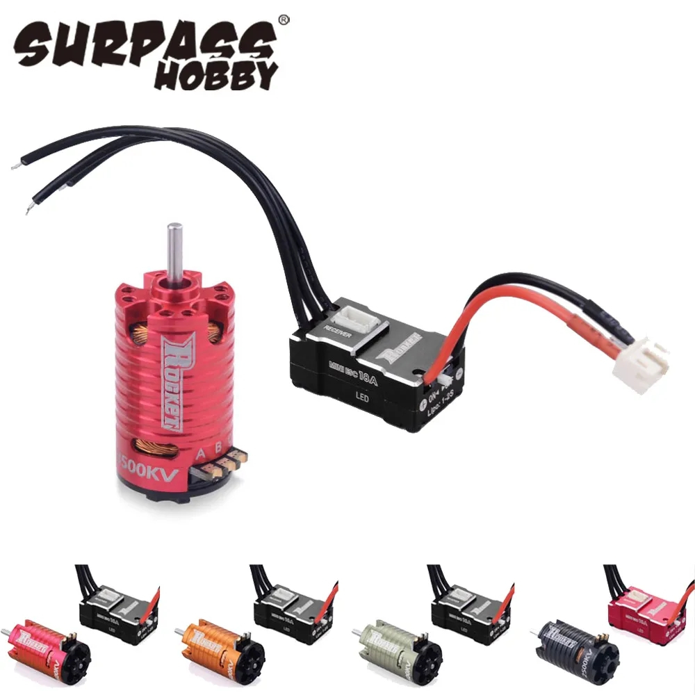 Ventola Surpass Hobby Rocket 50mm Alluminio &ndash; 10000 Giri/min, Colore Rosso/nero, Stock UK