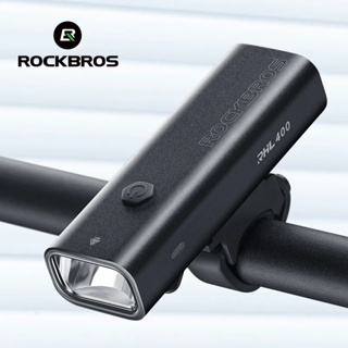 Rockbros ไฟหน้าจักรยาน LED แบบชาร์จ USB สําหรับจักรยาน Brompton JAVA MTB