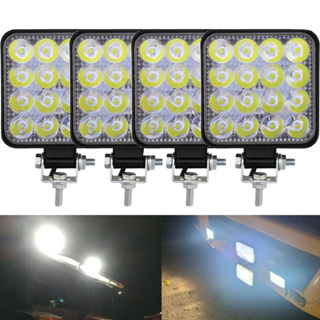 ไฟตัดหมอก led 48W 12v 24V สําหรับรถจักรยานยนต์ SUV ไฟ LED สปอร์ทไลต์ ขนาดเล็ก สำหรับรถยนต์ รถมอเตอร์ไซต์ รถบรรทุก