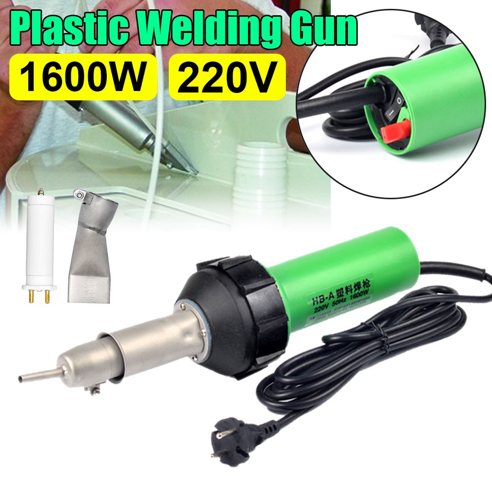 ปืนเชื่อมลมร้อน พลาสติก 1600W 220V พร้อมหัวฉีดลูกกลิ้งพลาสติก สําหรับ ...