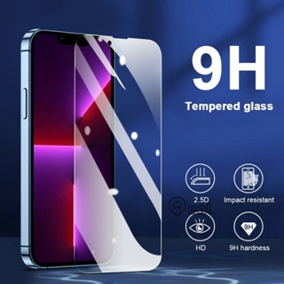 QUAL ฟิล์มกระจกกันรอยหน้าจอ สำหรับ For iPhone 14 13 12 Mini 11 Pro X XR XS Max 6S 7 8 Plus Tempered glass screen Protector Film