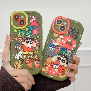 【ใหม่】เคสโทรศัพท์มือถือ Tpu ลายการ์ตูนชินจัง สําหรับ iPhone 11 12 13 14 15 Series