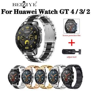 18มม/20มม/22 มม. สายนาฬิกาข้อมือสแตนเลส Huawei Watch GT 4/ GT 3/ GT 2 Pro /GT 3SE สายนาฬิกา For Huawei GT Series Metal Strap