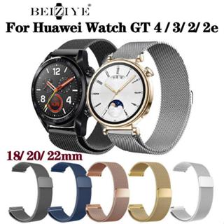 สายนาฬิกาข้อมือ สเตนเลส แม่เหล็ก 18 มม. 20 มม. 22 มม. สําหรับ Huawei Watch GT4 GT2 GT 3 GT 3 SE GT 2Pro
