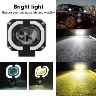 10 ถึง 60V LED Spotlight 2000LM IP67 กันน้ำสองสีเลนส์ก้อนไฟทำงานสำหรับรถบรรทุกรถ SUV ATV UTV รถจักรยานยนต์เรือ  B_HILTY