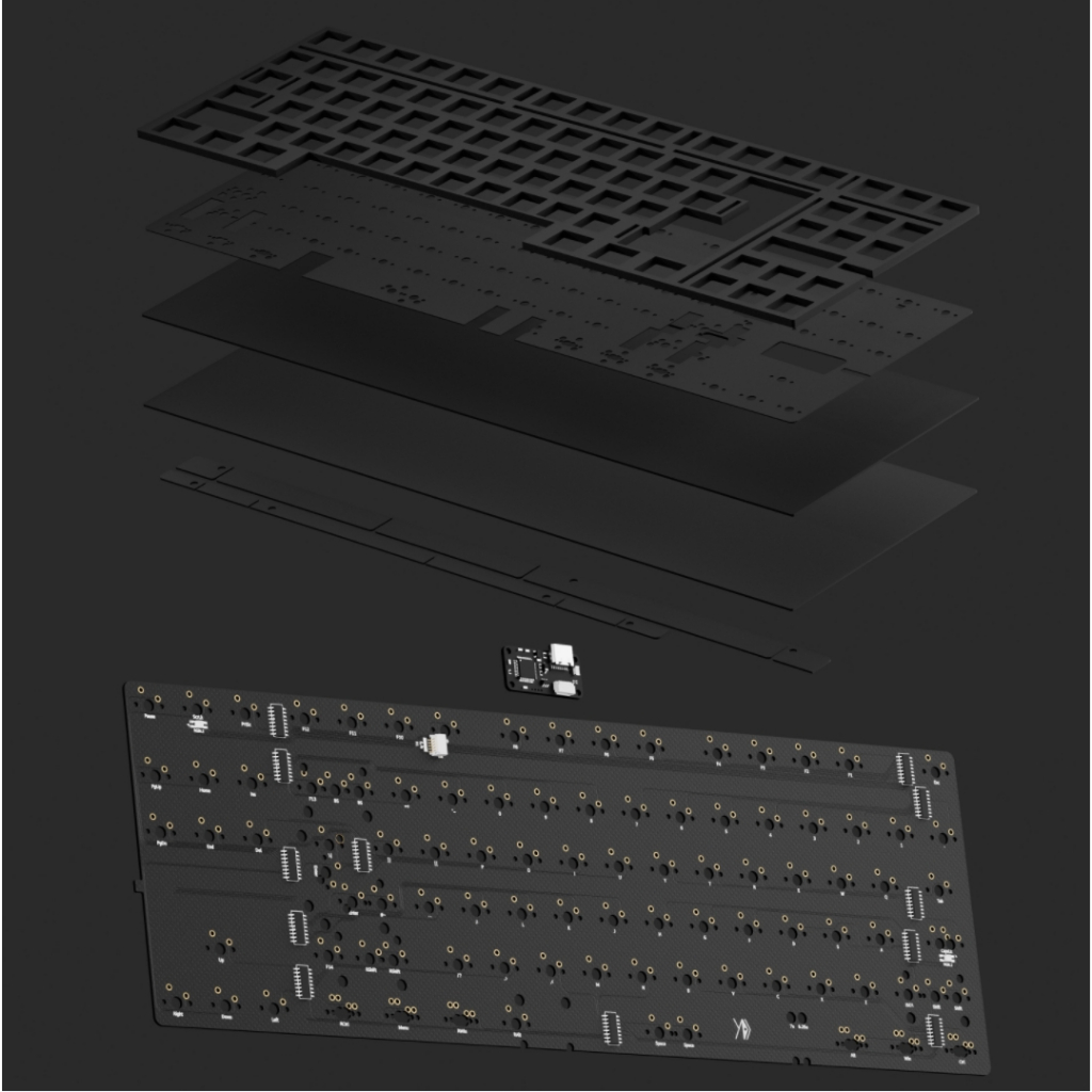 Kbdfans KBD8X MKIII คีย์บอร์ด อุปกรณ์เสริม PCB เพลท ชุดโฟม ปลอกหุ้ม ...